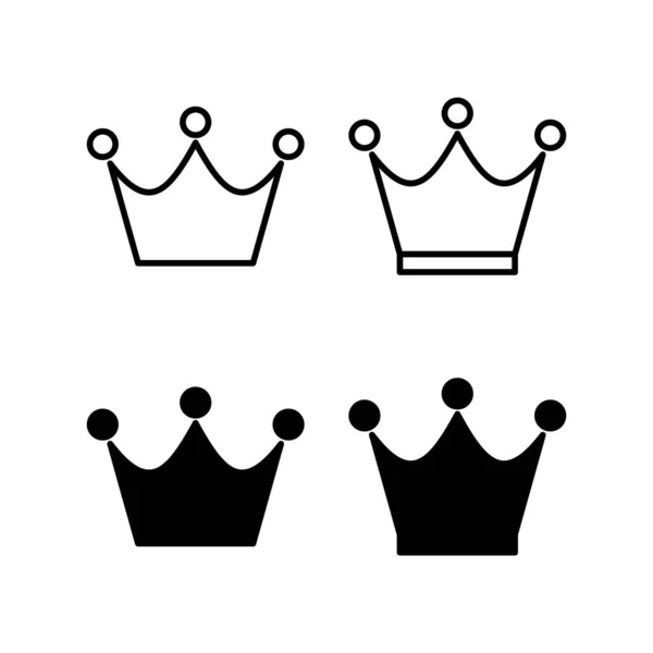 Crown Icon Vector Web Mobile App Crown Sign Symbol – Stock-vektor