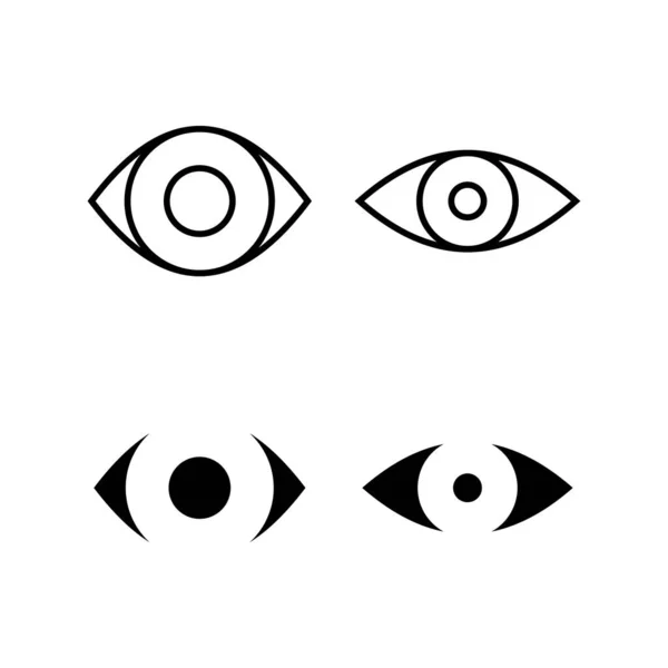 Eye Icon Vector Web Mobile App Eye Sign Symbol Look — Vector de stock