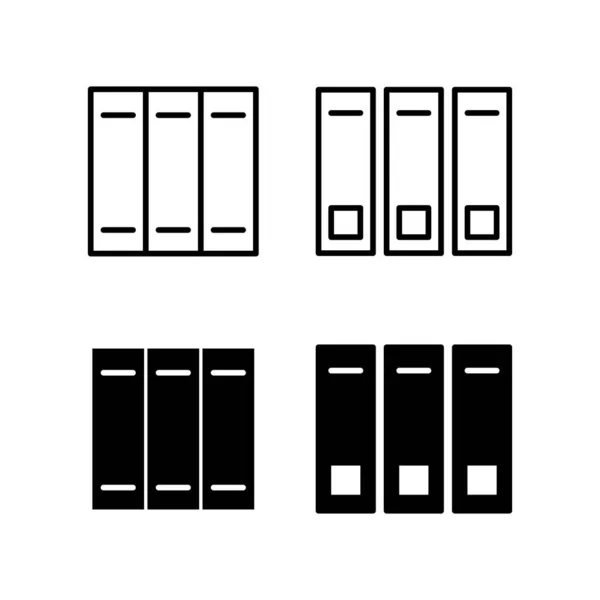 Vecteur Icônes Bibliothèque Pour Application Web Mobile Signe Symbole Éducation — Image vectorielle
