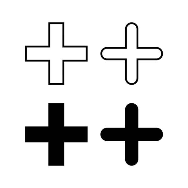 Vecteur Icône Pour Web Application Mobile Ajouter Signe Symbole — Image vectorielle