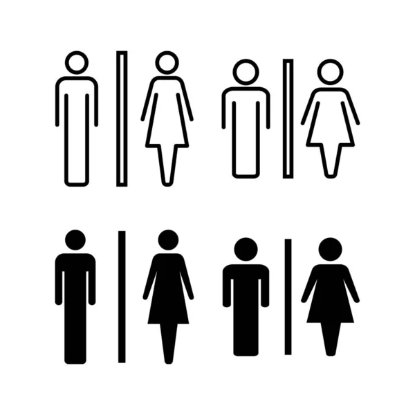 Vecteur Icônes Toilettes Pour Application Web Mobile Signe Symbole Des — Image vectorielle