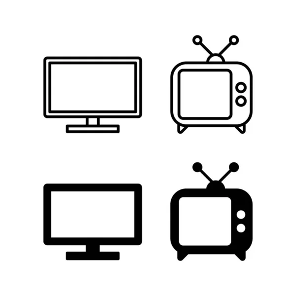 Vector Icono Para Web Aplicación Móvil Signo Símbolo Televisión — Vector de stock
