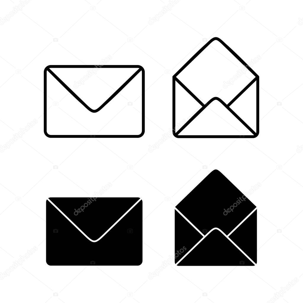 Mail icon vector for web and mobile app. email sign and symbol. E-mail icon. Envelope icon