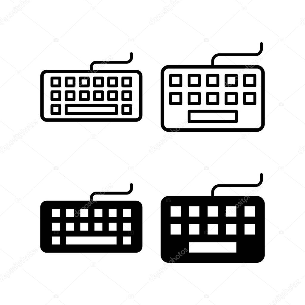 Keyboard icon vector for web and mobile app. keyboard sign and symbol