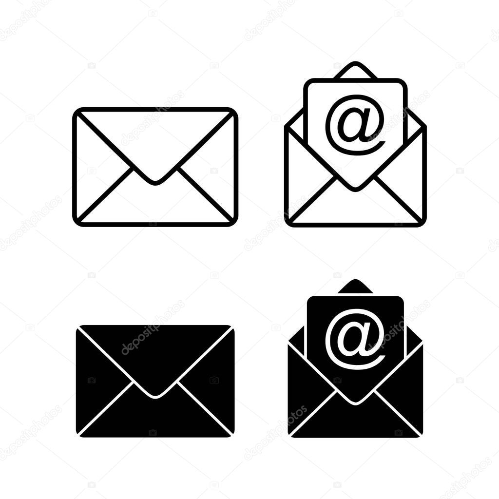 Mail icon vector for web and mobile app. email sign and symbol. E-mail icon. Envelope icon