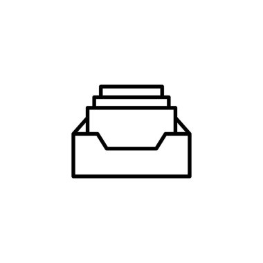 Dizin simgesini arşivle. Belge vektör simgesi. Depolama simgesini arşivle.