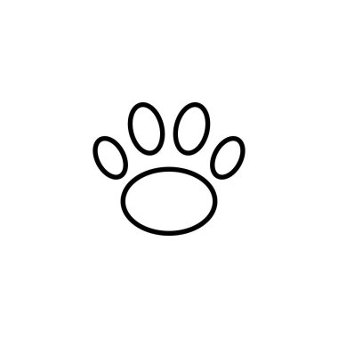 Pençe simgesi. Pençe izi ve sembol. köpek ya da kedi pençesi