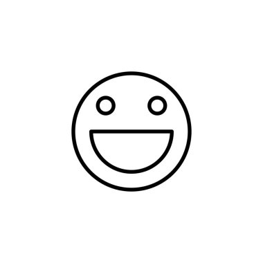 Gülümse ikonu. Gülümseme simgesi. Geribildirim işareti ve sembol