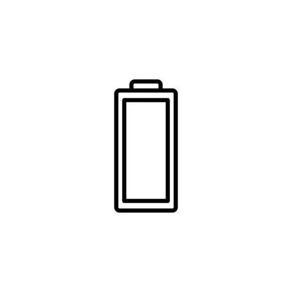 Ikona Baterii Znak Ładowania Baterii Symbol Poziom Naładowania Akumulatora — Wektor stockowy
