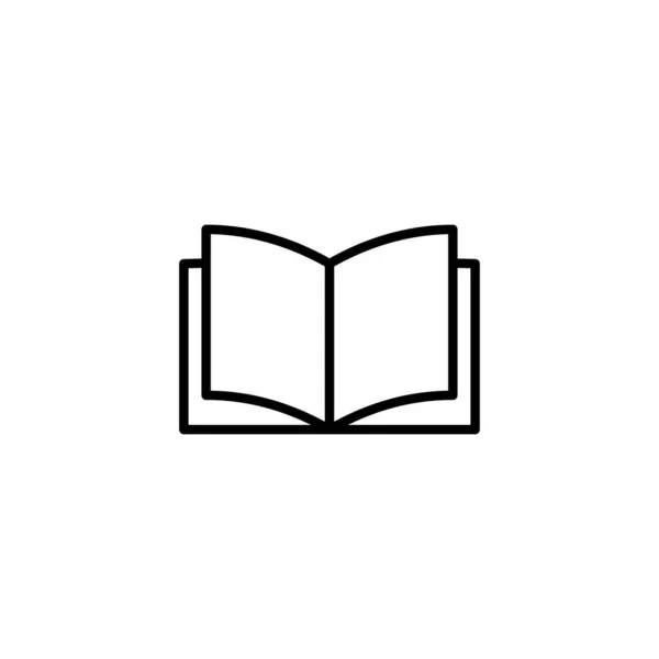 Boek Icoon Open Boekteken Symbool Ebook Icoon — Stockvector