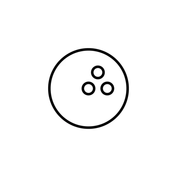 Εικονίδιο Μπόουλινγκ Σύμβολο Και Σύμβολο Μπάλας Μπόουλινγκ Και Καρφίτσας — Διανυσματικό Αρχείο