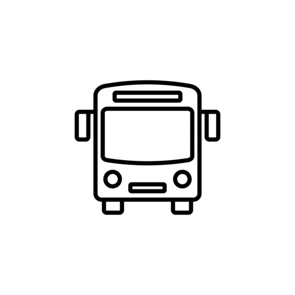 Bus Icoon Busteken Symbool Vervoerssymbool — Stockvector