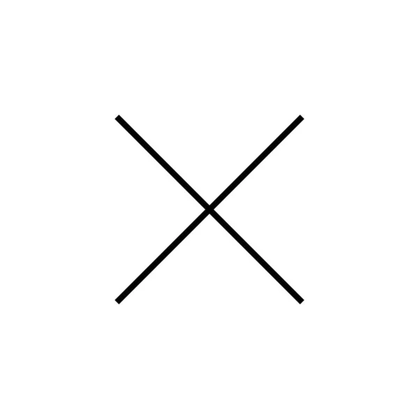 关闭图标 删除符号和符号 交叉标志 — 图库矢量图片