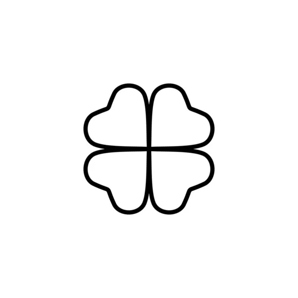 Εικονίδιο Τριφυλλιού Σύμβολο Και Σύμβολο Τριφυλλιού Εικονίδιο Τετράφυλλου Τριφύλλου — Διανυσματικό Αρχείο