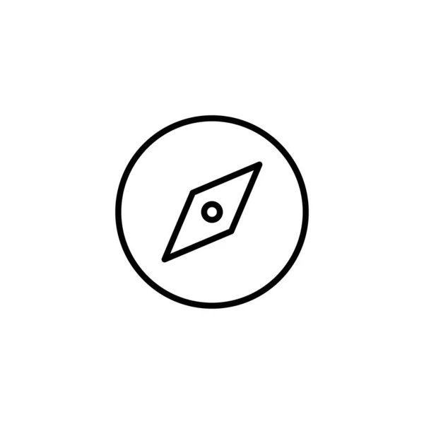 Kompasová Ikona Symbol Symbol Ikony Šipky — Stockový vektor
