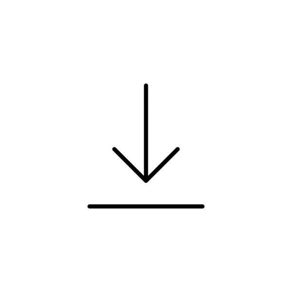 Stáhnout Ikonu Stáhnout Značku Symbol — Stockový vektor