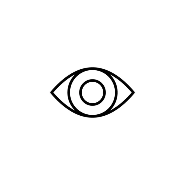 Значок Глаза Знак Глаза Символ Иконка Look Vision — стоковый вектор