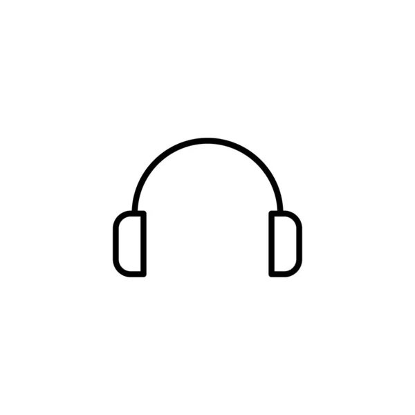 Εικονίδιο Ακουστικών Σήμα Και Σύμβολο Ακουστικών — Διανυσματικό Αρχείο