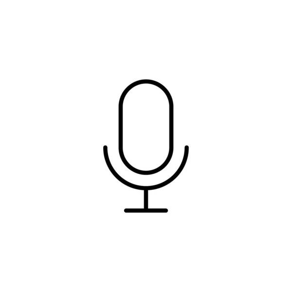 Icono Del Micrófono Signo Símbolo Karaoke — Vector de stock
