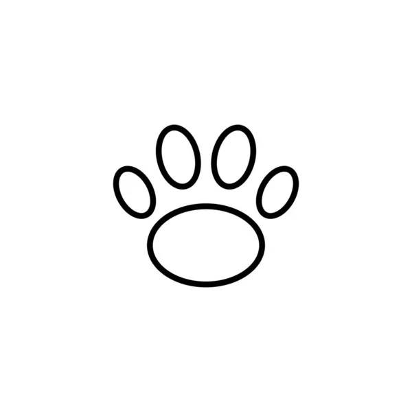 Paw Icon Paw Print Sign Symbol Dog Cat Paw — Stock Vector