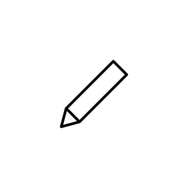 Ceruza Ikon Toll Jel Szimbólum Szerkeszt Ikon Vektor — Stock Vector