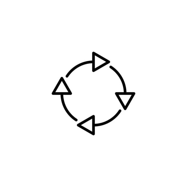 Reycle Icon Знак Символ Вторичной Переработки — стоковый вектор