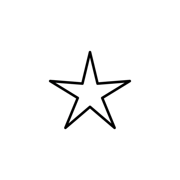 Star Icon Signe Symbole Évaluation Icône Étoile Préférée — Image vectorielle