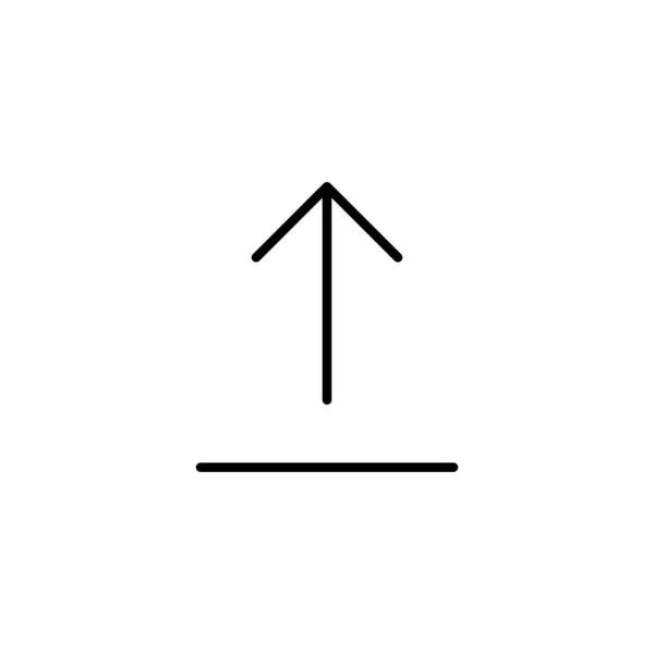 Nahrát Ikonu Načíst Datový Znak Symbol — Stockový vektor
