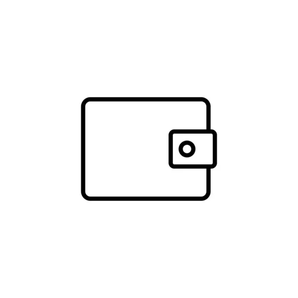 Icône Portefeuille Signe Symbole Portefeuille — Image vectorielle