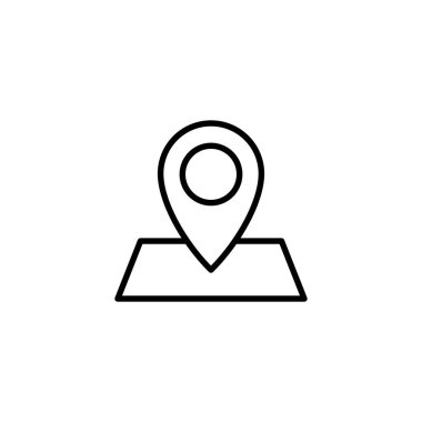 Haritalar ve iğne simgesi. konum işareti ve sembol. coğrafi konum, imleç simgesi.