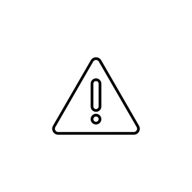 Ünlem tehlike işareti. Dikkat işareti ve sembol. Tehlike uyarısı işareti