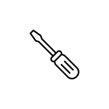 Tornavida simgesi. Araçlar işareti ve sembol