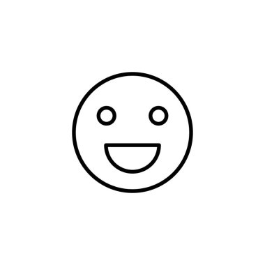 Gülümse ikonu. Gülümseme simgesi. Geribildirim işareti ve sembol