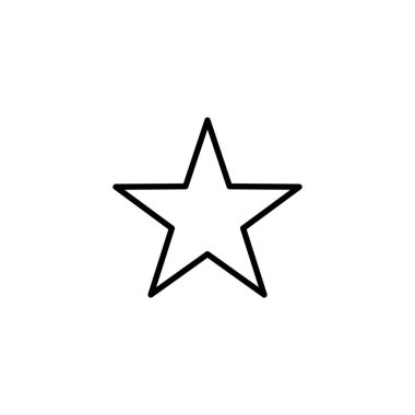 Yıldız Simgesi. Reyting işareti ve sembol. favori yıldız simgesi