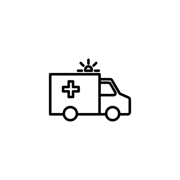 Ambulance Icon Ambulance Truck Sign Symbol Ambulance Car — Stock Vector