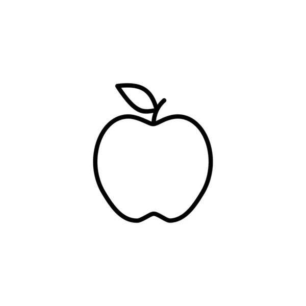 Apple Ikon Apple Jel Webdesign Szimbólumai — Stock Vector