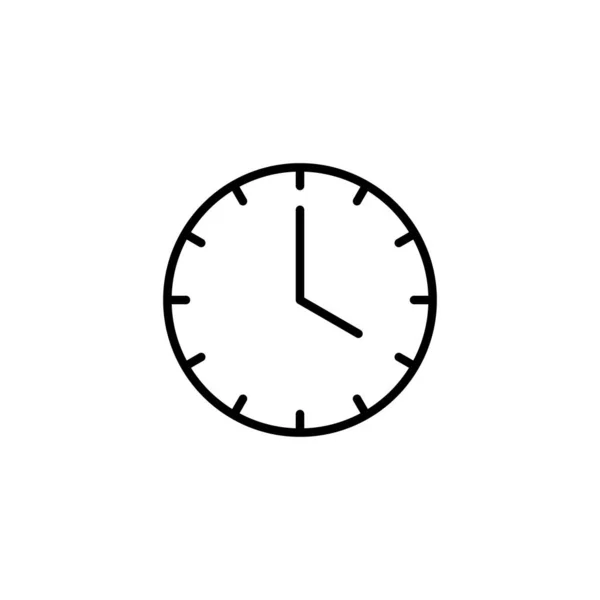 時計のアイコン 時刻表示と記号 アイコンを見て — ストックベクタ
