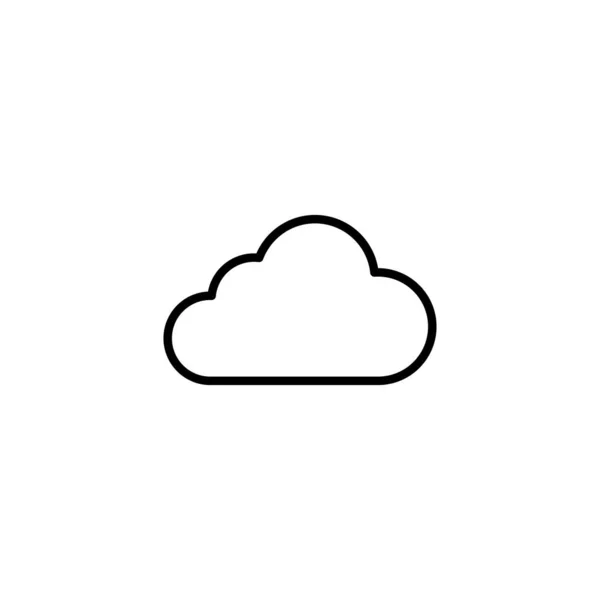 Felhő Ikon Felhő Jel Szimbólum — Stock Vector