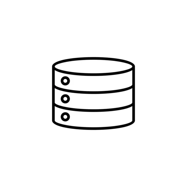 Database Icon Database Sign Symbol — Stock Vector