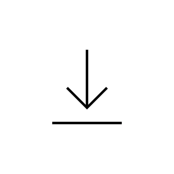 Stáhnout Ikonu Stáhnout Značku Symbol — Stockový vektor