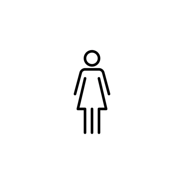 Icono Femenino Mujer Signo Símbolo — Archivo Imágenes Vectoriales