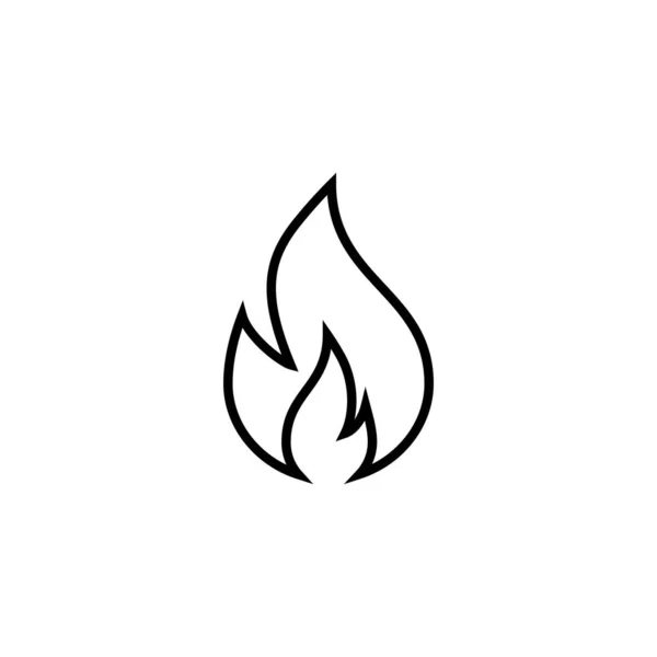 Значок Огня Знак Огня Символ — стоковый вектор