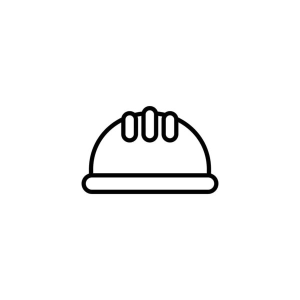 Значок Шолома Знак Символ Шолома Мотоцикла Піктограма Будівельного Шолома Безпечний — стоковий вектор