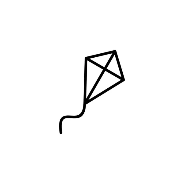 Піктограма Kite Знак Повітряного Змія Символ — стоковий вектор
