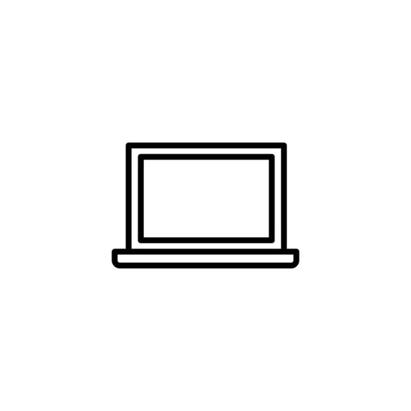 Ikona Laptopa Oznaczenie Symbol Komputera — Wektor stockowy