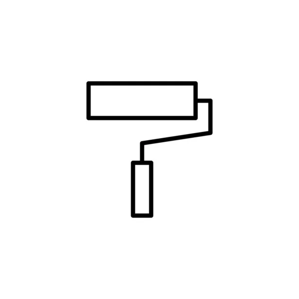Icon Bemalen Pinsel Zeichen Und Symbol Icon Vektor Für Farbroller — Stockvektor