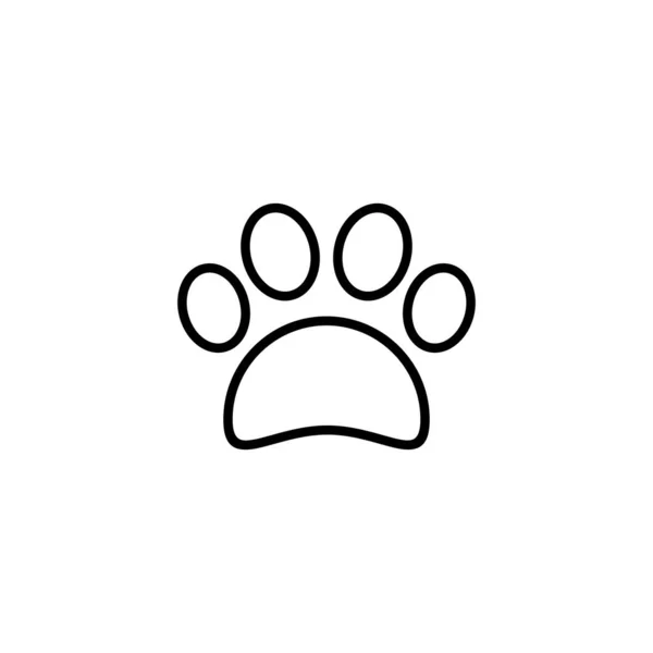 stock vector Paw icon. paw print sign and symbol. dog or cat paw