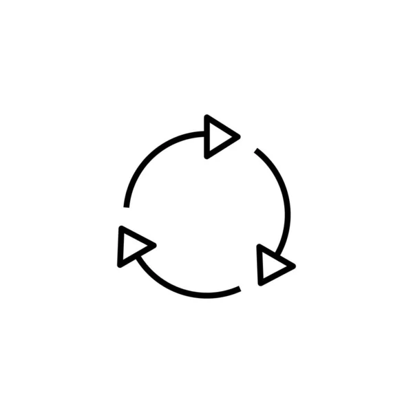 Recyklovat Ikonu Recyklační Značka Symbol — Stockový vektor