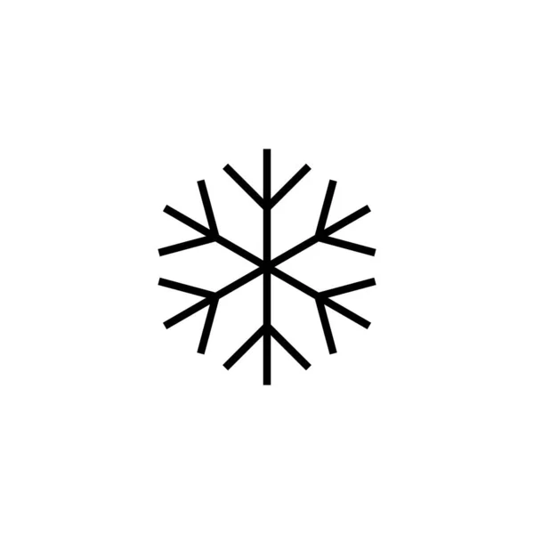 Icona Della Neve Segno Simbolo Del Fiocco Neve — Vettoriale Stock