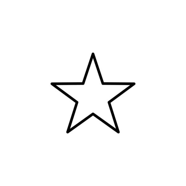 Icona Stellare Segno Simbolo Valutazione Icona Stella Preferita — Vettoriale Stock